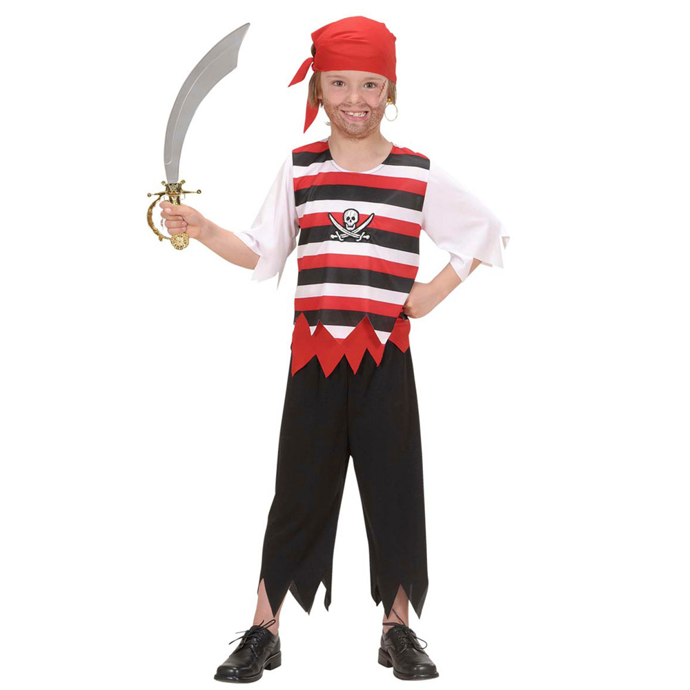 COSTUME VESTITO ABITO TRAVESTIMENTO CARNEVALE HALLOWEEN BAMBINO PIRATA - 5854