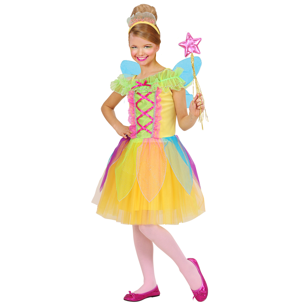 COSTUME VESTITO ABITO TRAVESTIMENTO CARNEVALE HALLOWEEN BAMBINA FATINA - 5878