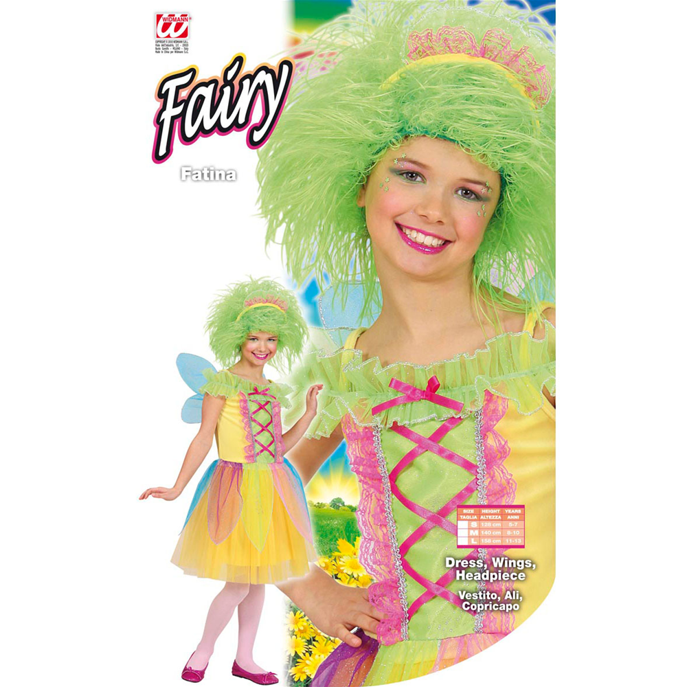 COSTUME VESTITO ABITO TRAVESTIMENTO CARNEVALE HALLOWEEN BAMBINA FATINA - 5878