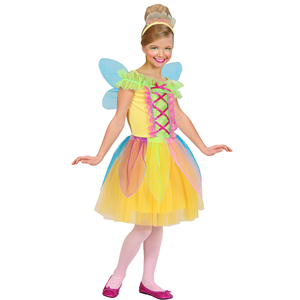 COSTUME VESTITO ABITO TRAVESTIMENTO CARNEVALE HALLOWEEN BAMBINA FATINA - 5878
