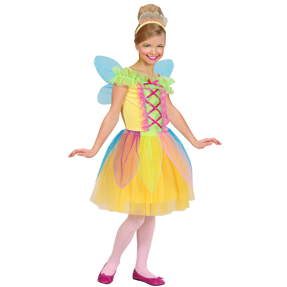 COSTUME VESTITO ABITO TRAVESTIMENTO CARNEVALE HALLOWEEN BAMBINA FATINA - 5878