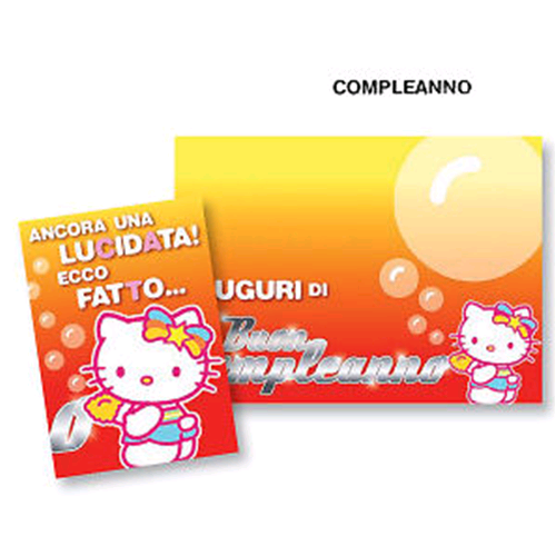 Biglietto auguri Disney Hello Kitty Compleanno 01