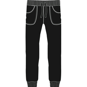 PANTALONE FEMMINUCCIA LUNGO IN FELPA ANNI 7/14