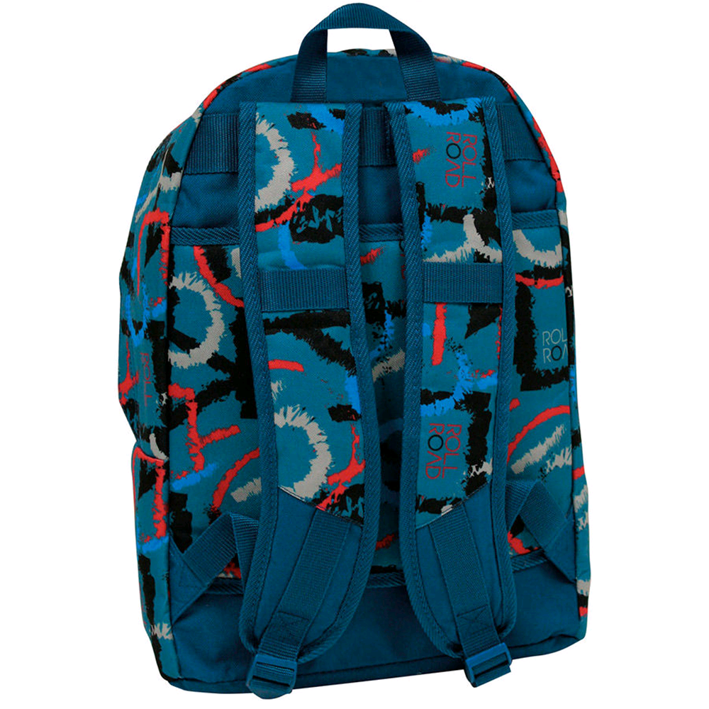 ZAINO BORSA SCUOLA E TEMPO LIBERO ROLL ROAD AZZURRO CM. 30X18X40 - 4122351