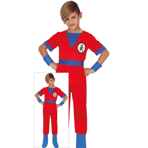 COSTUME GUERRIERO ARTI MARZIALI TRAVESTIMENTO CARNEVALE COSPLAY GOKU FESTE IN MASCHERA - 8276