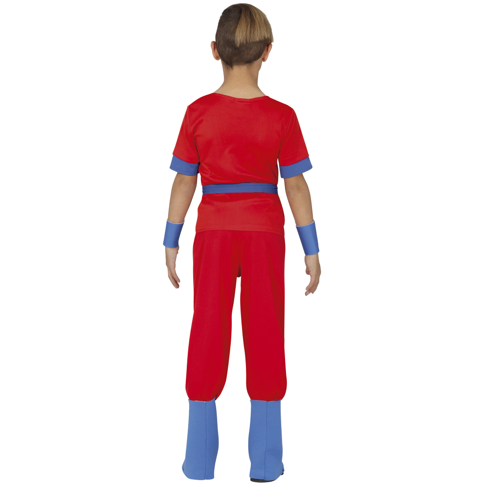 COSTUME GUERRIERO ARTI MARZIALI TRAVESTIMENTO CARNEVALE COSPLAY GOKU FESTE IN MASCHERA - 8276