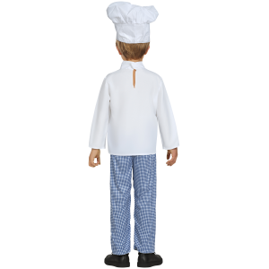 COSTUME CHEF TRAVESTIMENTO CUOCO UNISEX CARNEVALE COSPLAY FESTE IN MASCHERA - 8336