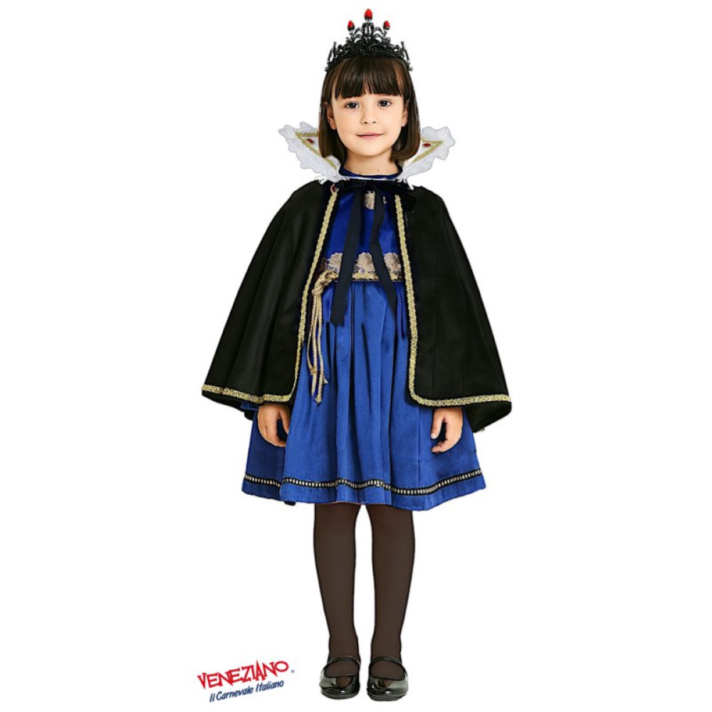 VESTITO CARNEVALE REGINA DELLO SPECCHIO COSTUME TRAVESTIMENTO BAMBINA - 28128