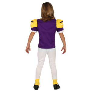 COSTUME GIOCATORE DI RUGBY TRAVESTIMENTO FOOTBALL AMERICANO CARNEVALE COSPLAY FESTE IN MASCHERA - 8357