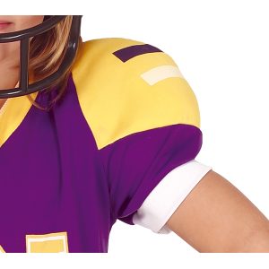 COSTUME GIOCATORE DI RUGBY TRAVESTIMENTO FOOTBALL AMERICANO CARNEVALE COSPLAY FESTE IN MASCHERA - 8357