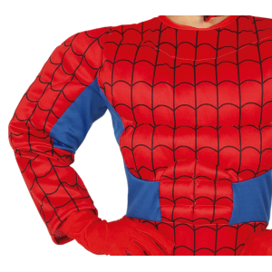 COSTUME SUPEREROE MUSCOLOSO TRAVESTIMENTO CARNEVALE COSPLAY SPIDERMAN FESTE IN MASCHERA - 8358