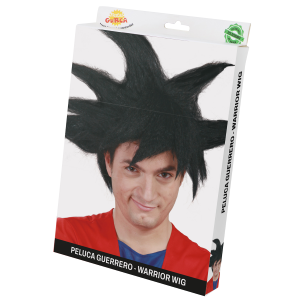 PARRUCCA GUERRIERO ARTI MARZIALI ACCESSORIO CARNEVALE COSPLAY GOKU ANIME E MANGA - 4823