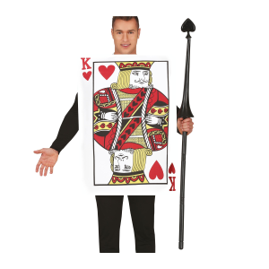LANCIA PUNTA CON CUORE SMONTABILE 140 CM ACCESSORIO TRAVESTIMENTO CARNEVALE COSPLAY SOLDATO DI CARTA - 16169
