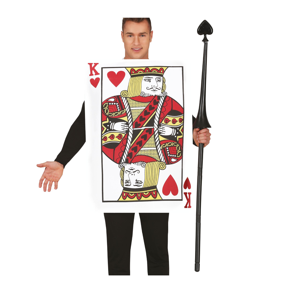 LANCIA PUNTA CON CUORE SMONTABILE 140 CM ACCESSORIO TRAVESTIMENTO CARNEVALE COSPLAY SOLDATO DI CARTA - 16169