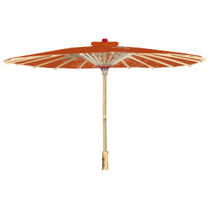 PARASOLE ORIENTALE OMBRELLINO GIAPPONESE IN CARTA CON STRUTTURA IN LEGNO ACCESSORIO CARNEVALE COSPLAY - 27390