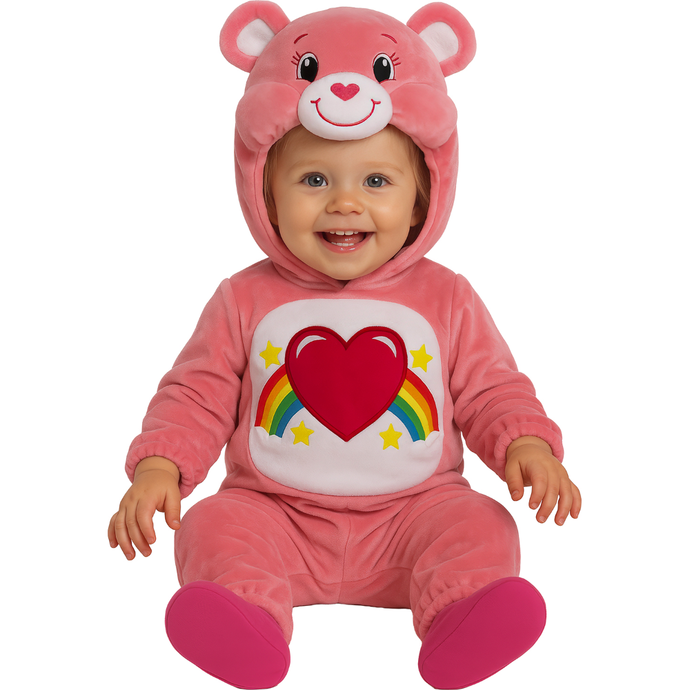 COSTUME ORSETTO ARCOBALENO TUTA CON CAPPUCCIO TRAVESTIMENTO CARNEVALE FESTE IN MASCHERA - 7607