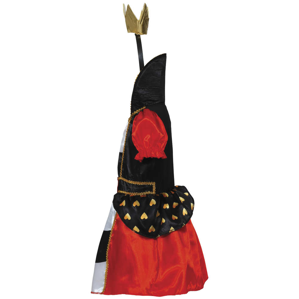 COSTUME REGINA DI CUORI BABY ABITO E CERCHIETTO TRAVESTIMENTO CARNEVALE FESTE IN MASCHERA - 7616