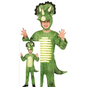 COSTUME TRICERATOPO TRAVESTIMENTO DA DINOSAURO CARNEVALE COSPLAY FESTE IN MASCHERA - 7745