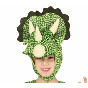 COSTUME TRICERATOPO TRAVESTIMENTO DA DINOSAURO CARNEVALE COSPLAY FESTE IN MASCHERA - 7745