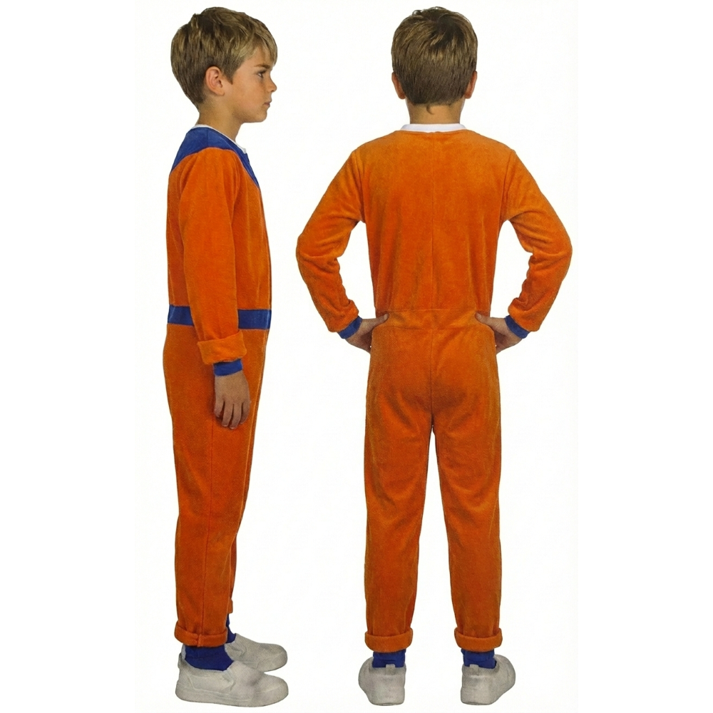 COSTUME NINJA TUTA ARANCIONE TRAVESTIMENTO CARNEVALE COSPLAY NARUTO FESTE IN MASCHERA - 7787
