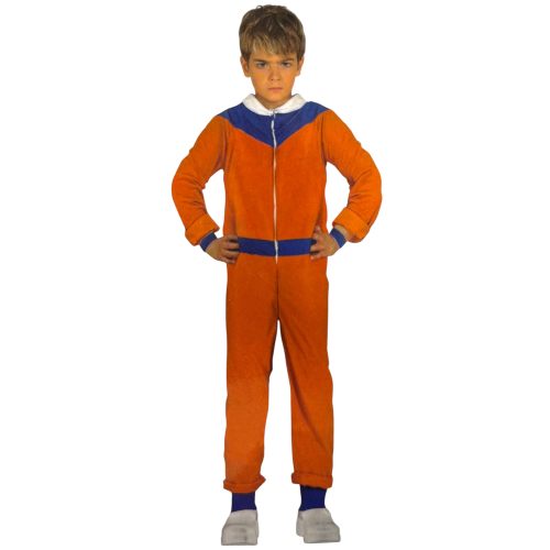 COSTUME NINJA TUTA ARANCIONE TRAVESTIMENTO CARNEVALE COSPLAY NARUTO FESTE IN MASCHERA - 7787