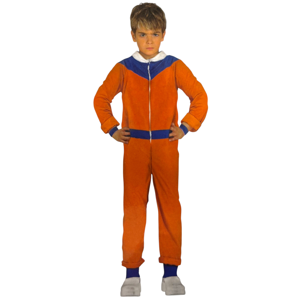 COSTUME NINJA TUTA ARANCIONE TRAVESTIMENTO CARNEVALE COSPLAY NARUTO FESTE IN MASCHERA - 7787