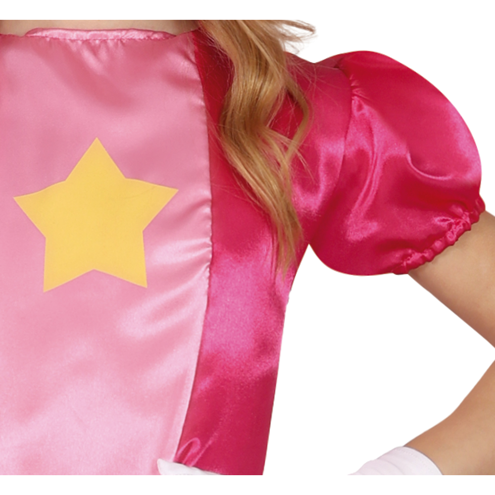 COSTUME PRINCIPESSA STELLARE ABITO TRAVESTIMENTO CARNEVALE COSPLAY PEACH FESTE IN MASCHERA - 7847