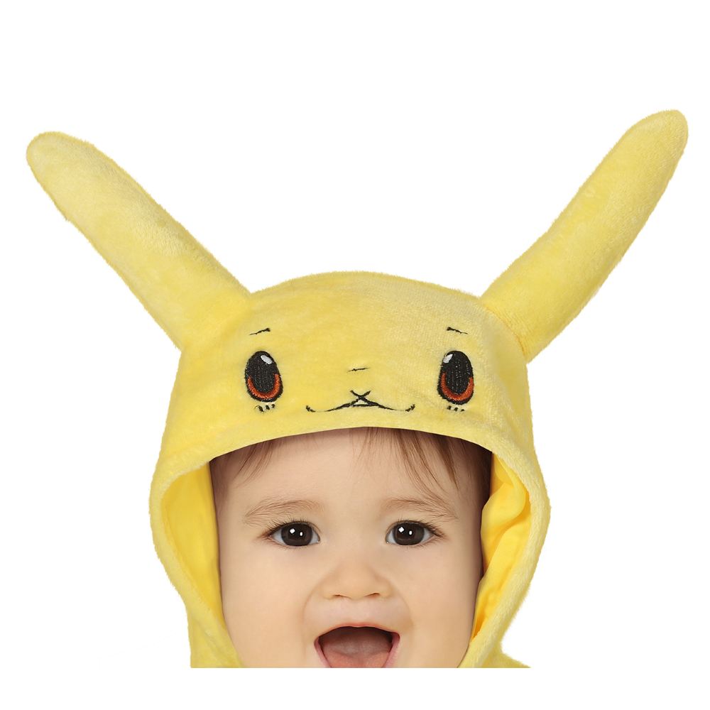 COSTUME CINCILLÀ ELETTRICO TUTA CON CAPPUCCIO TRAVESTIMENTO CARNEVALE FESTE IN MASCHERA COSPLAY PIKACHU - 8783