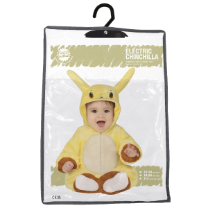 COSTUME CINCILLÀ ELETTRICO TUTA CON CAPPUCCIO TRAVESTIMENTO CARNEVALE FESTE IN MASCHERA COSPLAY PIKACHU - 8783