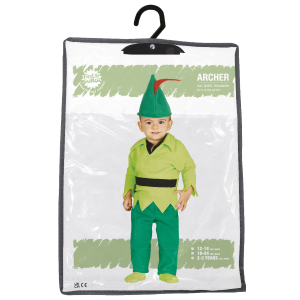 COSTUME BABY ARCIERE TRAVESTIMENTO CARNEVALE FESTE IN MASCHERA COSPLAY PETER PAN - 8597