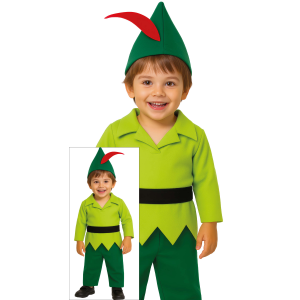 COSTUME BABY ARCIERE TRAVESTIMENTO CARNEVALE FESTE IN MASCHERA COSPLAY PETER PAN - 8597