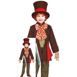 COSTUME SARTO PAZZO TRAVESTIMENTO CARNEVALE FESTE IN MASCHERA COSPLAY CAPPELLAIO MATTO - 8361