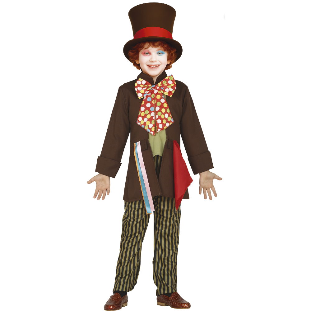 COSTUME SARTO PAZZO TRAVESTIMENTO CARNEVALE FESTE IN MASCHERA COSPLAY CAPPELLAIO MATTO - 8361