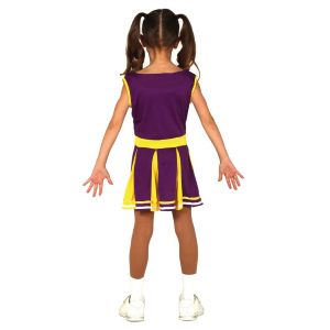 COSTUME CHEERLEADER ABITO VIOLA TRAVESTIMENTO CARNEVALE FESTE A TEMA COSPLAY - 8361