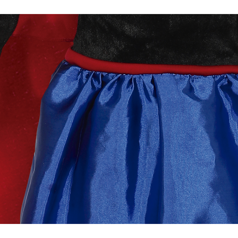 COSTUME PRINCIPESSA ABITO E MANTELLO TRAVESTIMENTO CARNEVALE FESTE IN MASCHERA COSPLAY ANNA FROZEN - 8366