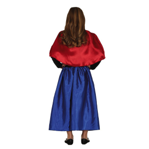 COSTUME PRINCIPESSA ABITO E MANTELLO TRAVESTIMENTO CARNEVALE FESTE IN MASCHERA COSPLAY ANNA FROZEN - 8366