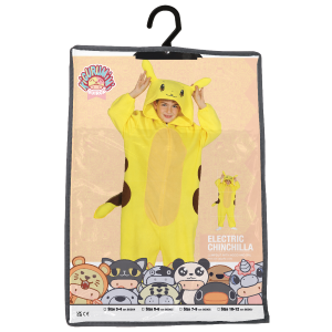 COSTUME CINCILLÀ ELETTRICO TUTA CON CAPPUCCIO TRAVESTIMENTO CARNEVALE FESTE IN MASCHERA COSPLAY PIKACHU - 8600