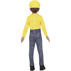 COSTUME AIUTANTE GIALLO TRAVESTIMENTO CARNEVALE FESTE IN MASCHERA COSPLAY MINIONS - 8762