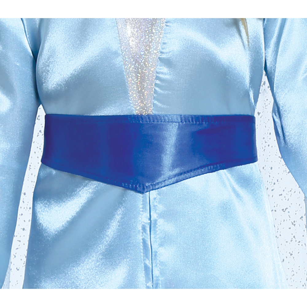 COSTUME PRINCIPESSA DEL GHIACCIO ABITO E MANTELLO TRAVESTIMENTO CARNEVALE FESTE IN MASCHERA COSPLAY ELSA FROZEN - 8785