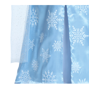 COSTUME PRINCIPESSA DEL GHIACCIO ABITO E MANTELLO TRAVESTIMENTO CARNEVALE FESTE IN MASCHERA COSPLAY ELSA FROZEN - 8785