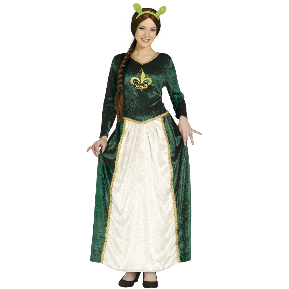 CERCHIETTO ORECCHIE MOSTRO VERDE ACCESSORIO TRAVESTIMENTO CARNEVALE COSPLAY FIONA - 23095