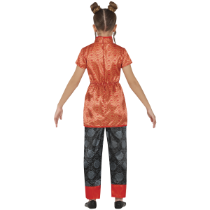 COSTUME TRADIZIONALE CINESE ORIENTALE TRAVESTIMENTO CARNEVALE COSPLAY FESTE IN MASCHERA - 7851