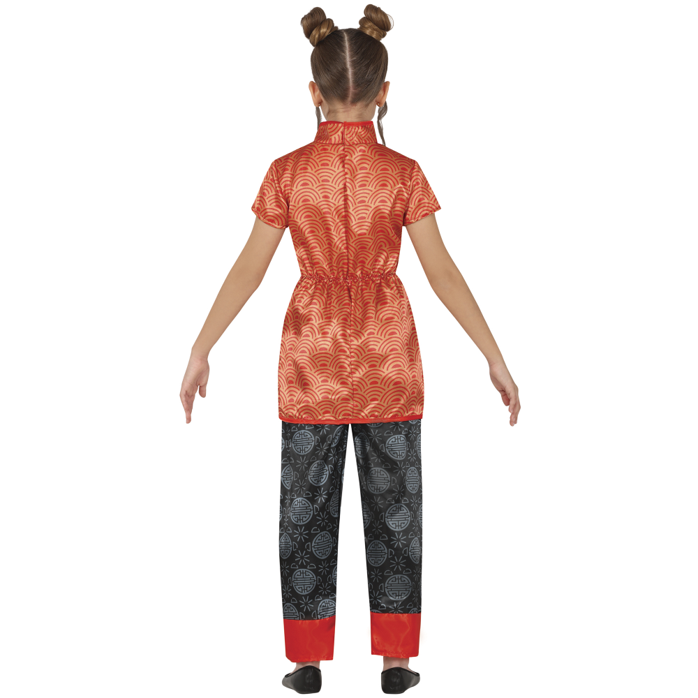 COSTUME TRADIZIONALE CINESE ORIENTALE TRAVESTIMENTO CARNEVALE COSPLAY FESTE IN MASCHERA - 7851