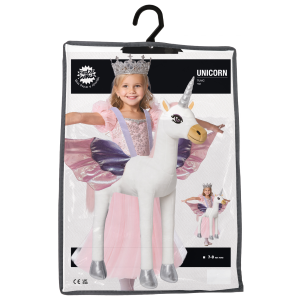 COSTUME UNICORNO ABITO E PELUCHE TRAVESTIMENTO 7-9 ANNI CARNEVALE FESTE A TEMA - 78760