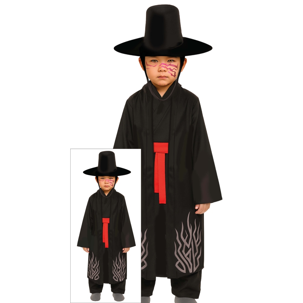 COSTUME K-POP DEMONE COSPLAY SAJA BOYS JINU TRAVESTIMENTO CARNEVALE FESTE IN MASCHERA - 7878