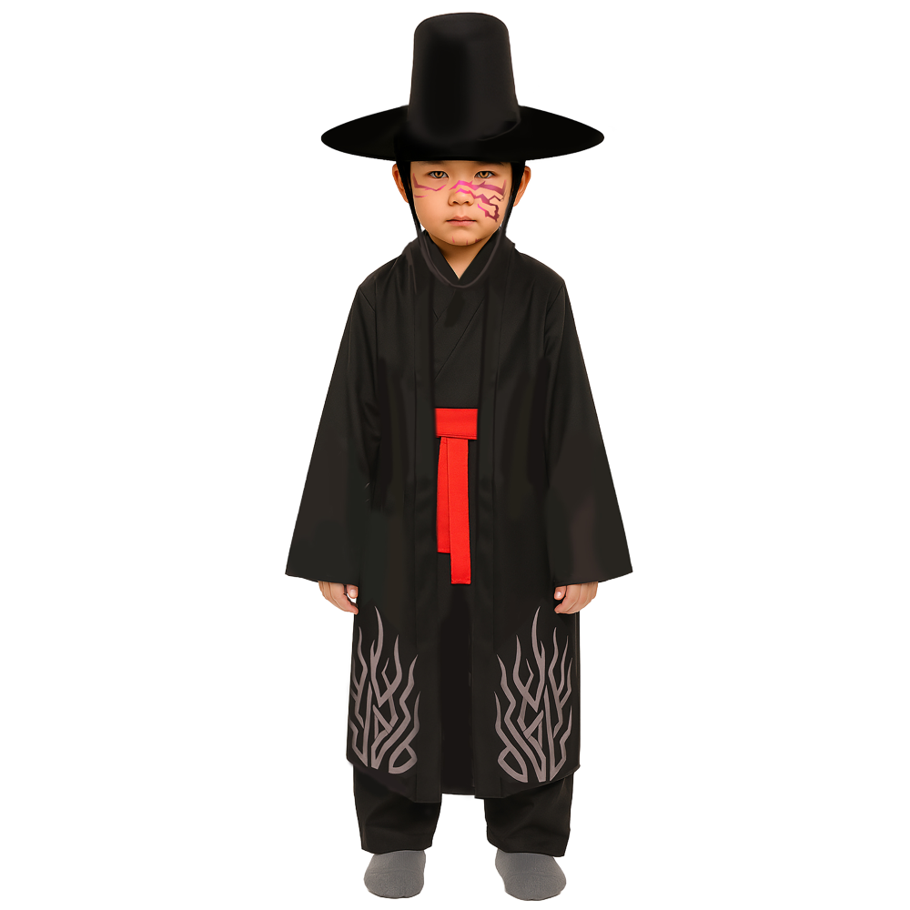 COSTUME K-POP DEMONE COSPLAY SAJA BOYS JINU TRAVESTIMENTO CARNEVALE FESTE IN MASCHERA - 7878