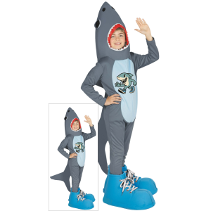 COSTUME SHARKBOOTS COSPLAY SQUALO TRALLALLERO TRALLALA BRAINROT TRAVESTIMENTO CARNEVALE FESTE IN MASCHERA - 7881