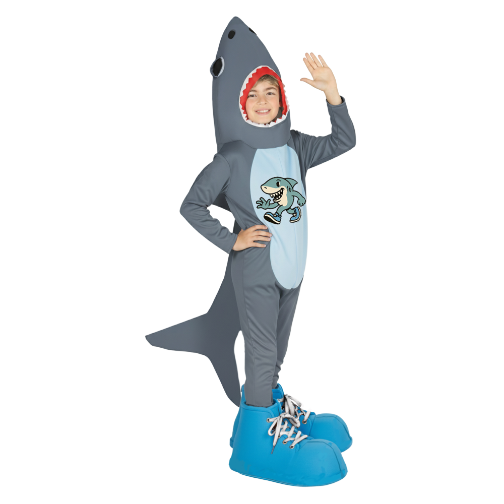 COSTUME SHARKBOOTS COSPLAY SQUALO TRALLALLERO TRALLALA BRAINROT TRAVESTIMENTO CARNEVALE FESTE IN MASCHERA - 7881