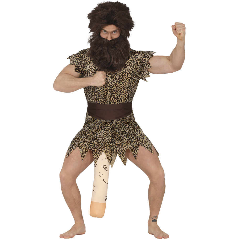 COSTUME DA HOMO ERECTUS TRAVESTIMENTO CARNEVALE COSPLAY FESTE IN MASCHERA - 8905