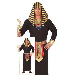 COSTUME RE EGIZIANO TRAVESTIMENTO CARNEVALE COSPLAY EGITTO FESTE IN MASCHERA - 8661